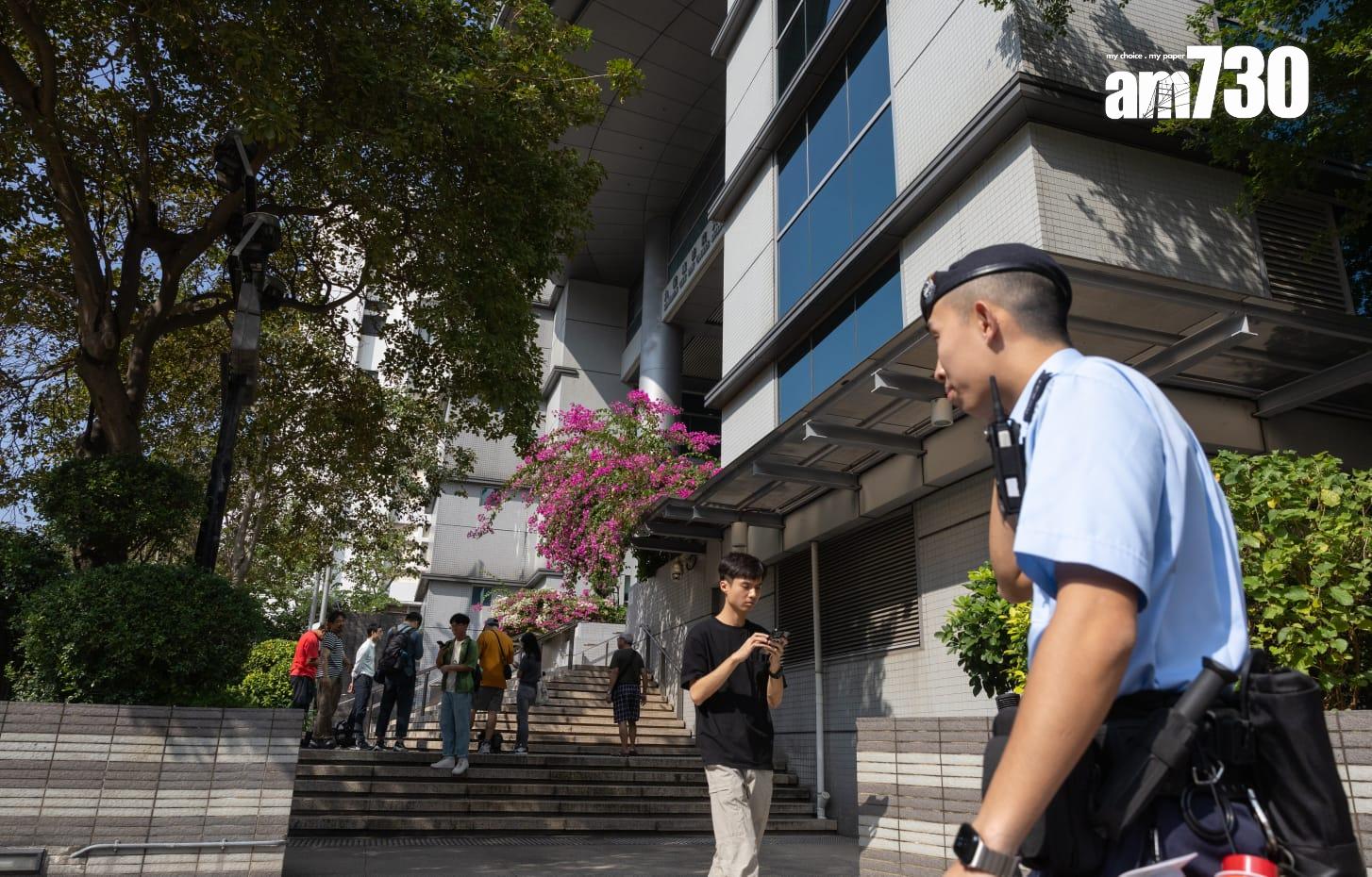 九龍城裁判法院加強巡邏及其他保安措施。(蘇文傑攝)