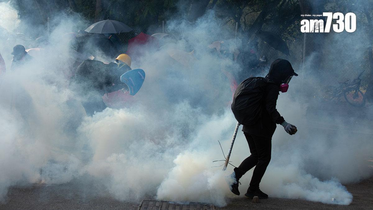 2019年反修例示威期間，中大二號橋曾發生激烈警民衝突。(資料圖片／蘇文傑攝)