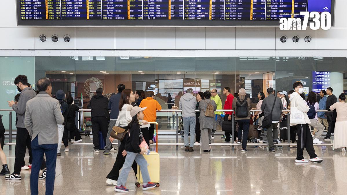 香港國際機場上月錄得450萬人次旅客。(資料圖片／蘇文傑攝)