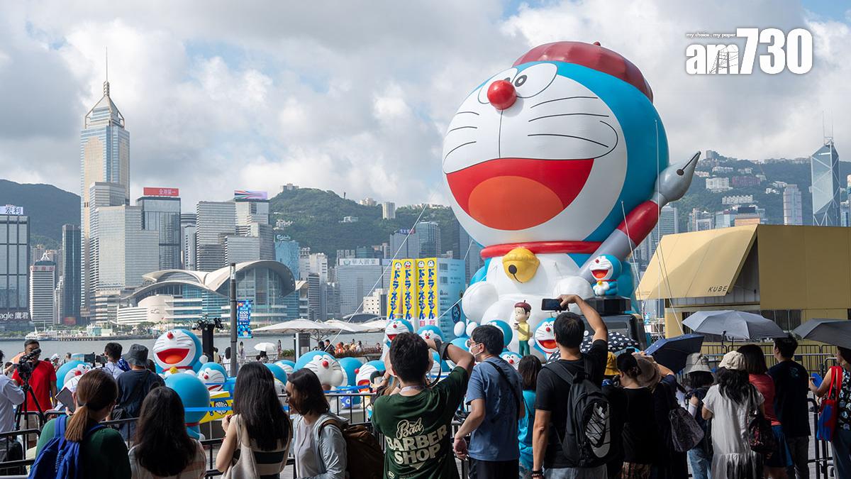 2024年在港舉行的「100%多啦A夢&Friends」巡迴特展活動。(資料圖片)