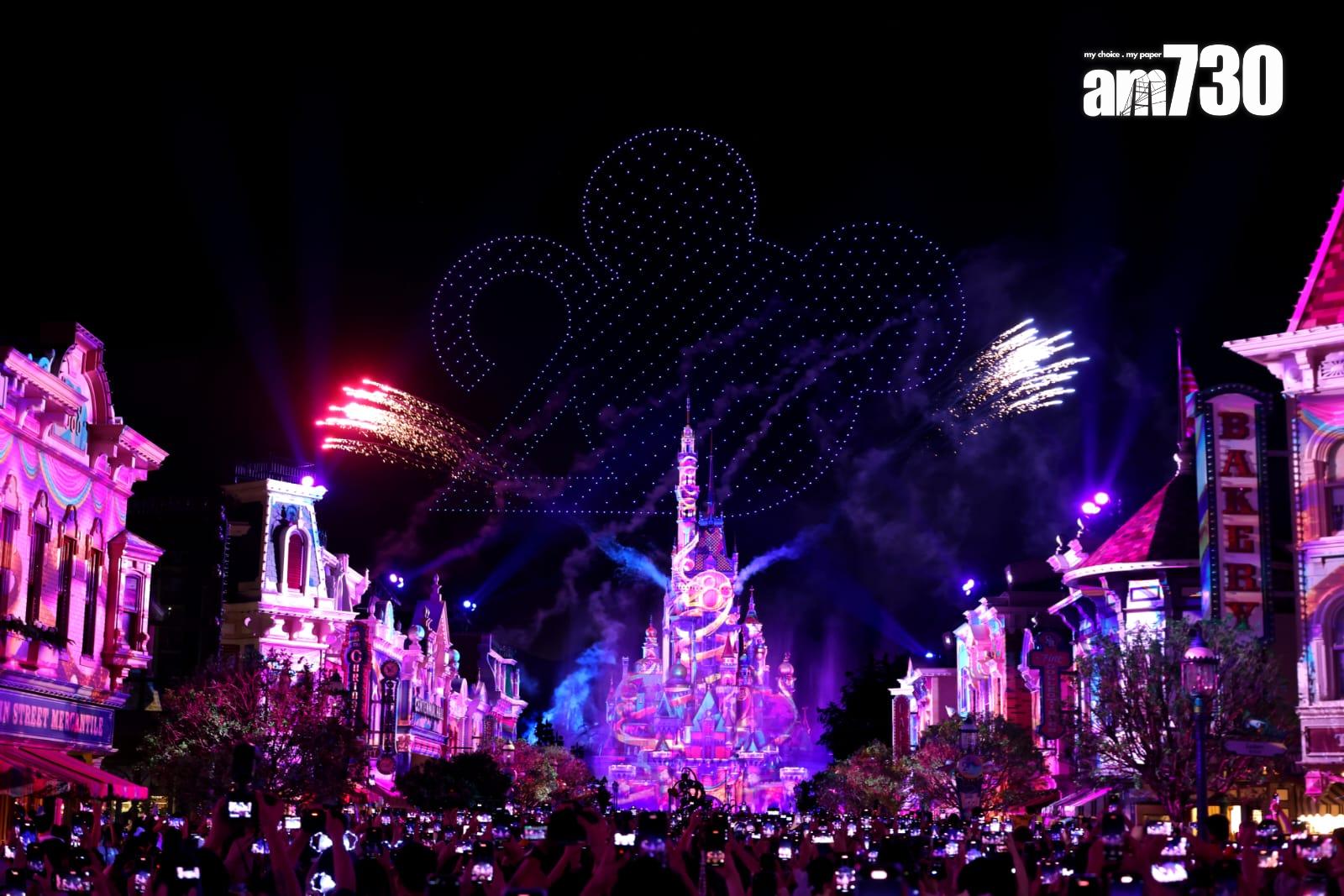 香港迪士尼樂園20周年活動啟動 推11新花車 昇華版夜間匯演 (林俊源攝)