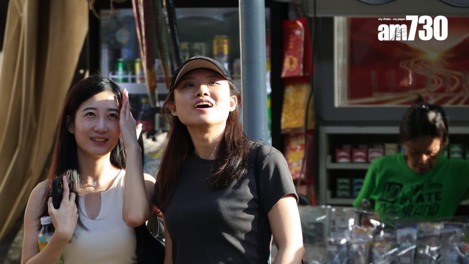 明日最高氣溫約32度。(吳康琦攝)