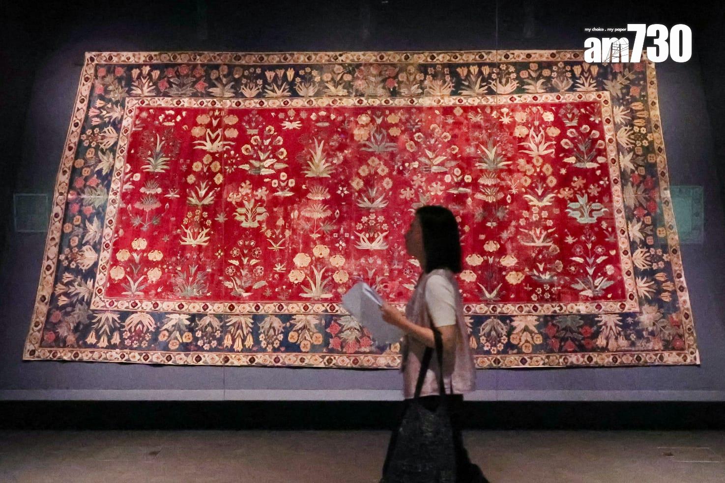 香港故宮文化博物館舉行莫臥兒王朝瑰寶展覽。(吳康琦攝)