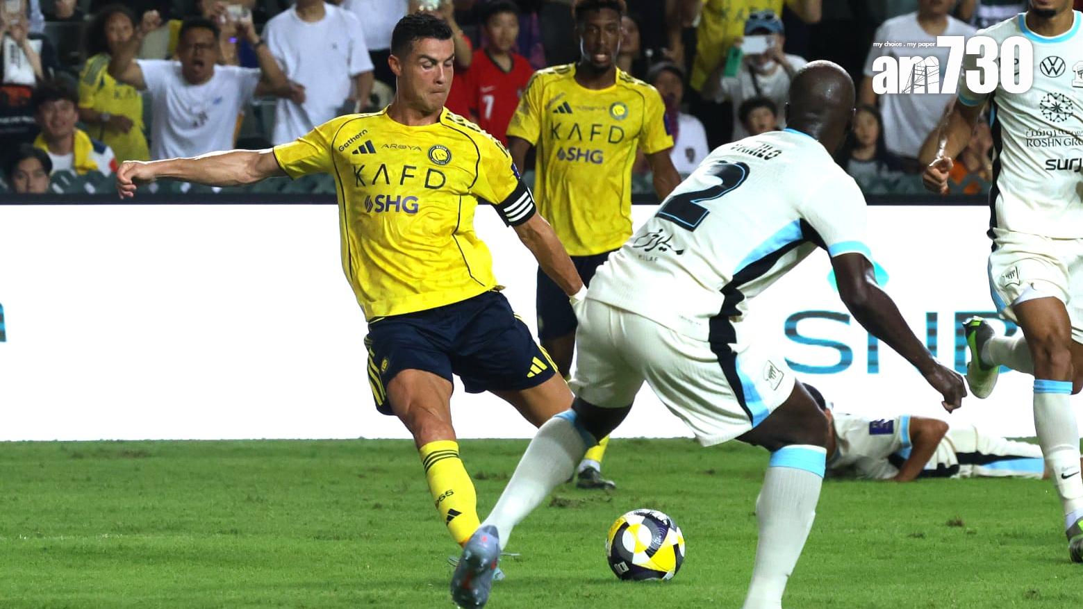 C朗代表艾納斯在大球場獻技。(林俊源攝)