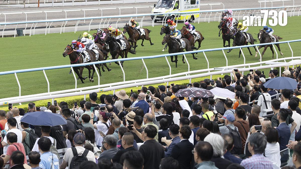 由於惡劣天氣導致跑道狀況變差，沙田馬場今日最後兩場賽事取消。(資料圖片／蘇文傑攝)