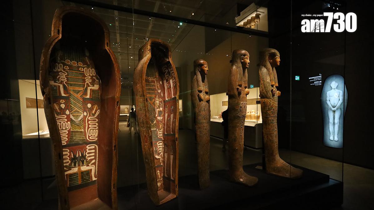 在故宮文化博物館舉行的古埃及文明大展，展出多項埃及博物館珍藏。(資料圖片／鍾式明攝)